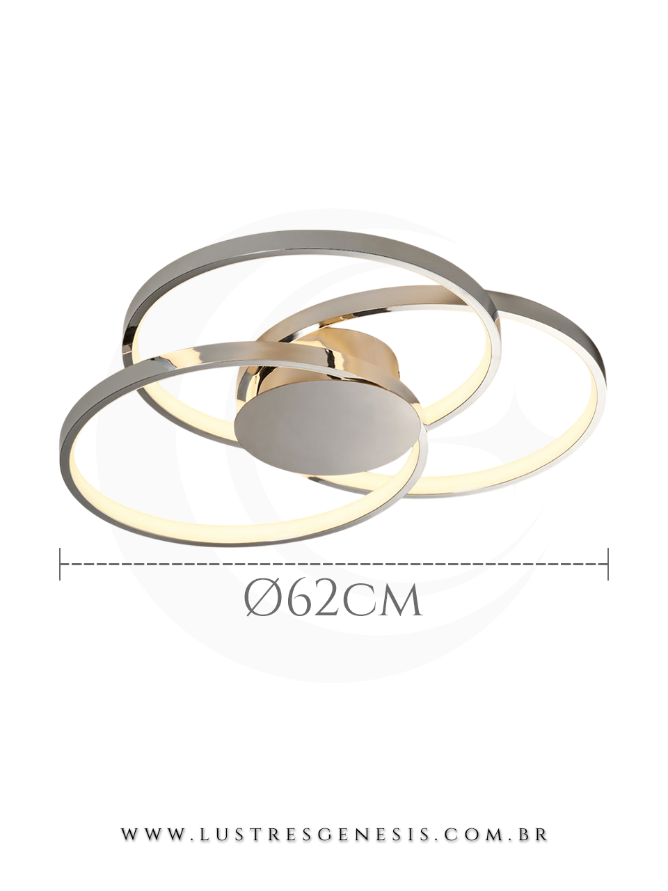 Luminária de Teto Plafon LED DCX02903 Alumínio Branco 40x40cm, Sala de Jantar, Quarto Casal, Cozinha, Banheiro, Mesa Área Gourmet